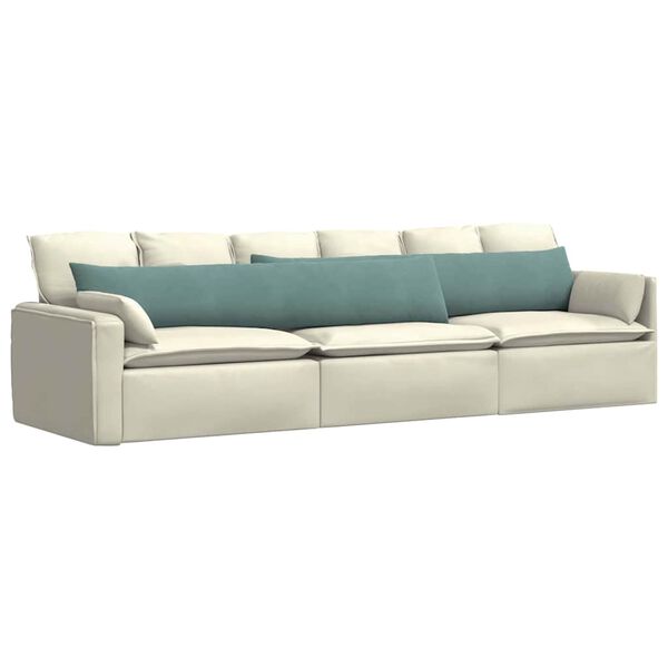 vidaXL Coussins de canap&eacute; 2 pcs Vert Mer 200 x 40 cm