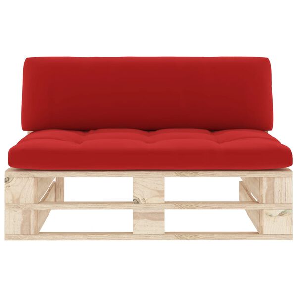 vidaXL Canap&eacute; central palette de jardin bois de pin impr&eacute;gn&eacute;