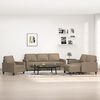vidaXL Ensemble de canap&eacute;s 4 pcs avec coussins Taupe Tissu