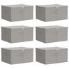 vidaXL Bo&icirc;te de rangement 6 pc Tissu intiss&eacute; 43 x 34 x 23 cm 33,6 L