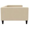 vidaXL Lit de repos cr&egrave;me 100x200 cm tissu
