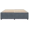 vidaXL Cadre de lit sans matelas gris fonc&eacute; 200x200 cm velours