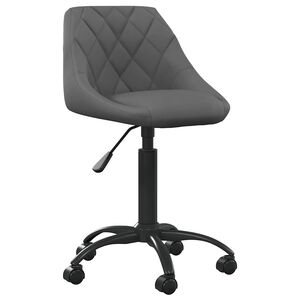 vidaXL Chaise de salle &agrave; manger Gris fonc&eacute; Velours