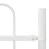 vidaXL Cl&ocirc;ture de jardin Blanc 11,9 x 1,2 m Acier peint par poudre