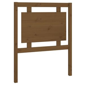 vidaXL T&ecirc;te de lit Marron miel 80,5x4x100 cm Bois massif de pin