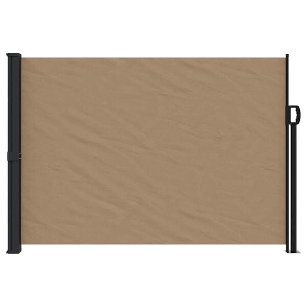 vidaXL Auvent latéral rétractable taupe 140x500 cm