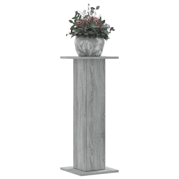 vidaXL Supports pour plantes 2 pcs sonoma gris bois d'ing&eacute;nierie