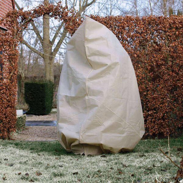Nature Couverture d'hiver &agrave; fermeture &eacute;clair 70 g/m&sup2; Beige 2x1,5x1,5 m