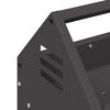 vidaXL Bac de nourrissage pour poules Noir 108 x 20,5 x 20 cm