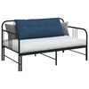 vidaXL Coussin de Dos Bleu 120 x 19 x 50 cm tissu