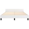 vidaXL Cadre de lit sans matelas blanc 140x190 cm similicuir