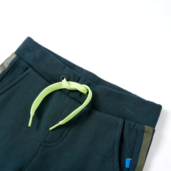 Pantalon de survêtement enfants avec cordon de serrage vert mousse 104