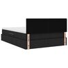 vidaXL Lit avec rangement et matelas avec matelas Noir 140 x 190 cm