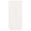 vidaXL Armoire console Blanc 60x34x75 cm Bois de pin solide