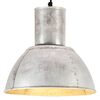 vidaXL Lampe suspendue 25 W Argent&eacute; Rond 28,5 cm E27