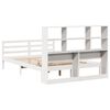 vidaXL Lit biblioth&egrave;que sans matelas blanc 120x190 cm bois pin massif