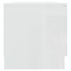vidaXL Meuble TV Blanc brillant 80x35x36,5 cm Bois d'ing&eacute;nierie