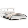 vidaXL Cadre de lit sans matelas blanc 150x200 cm bois de pin massif