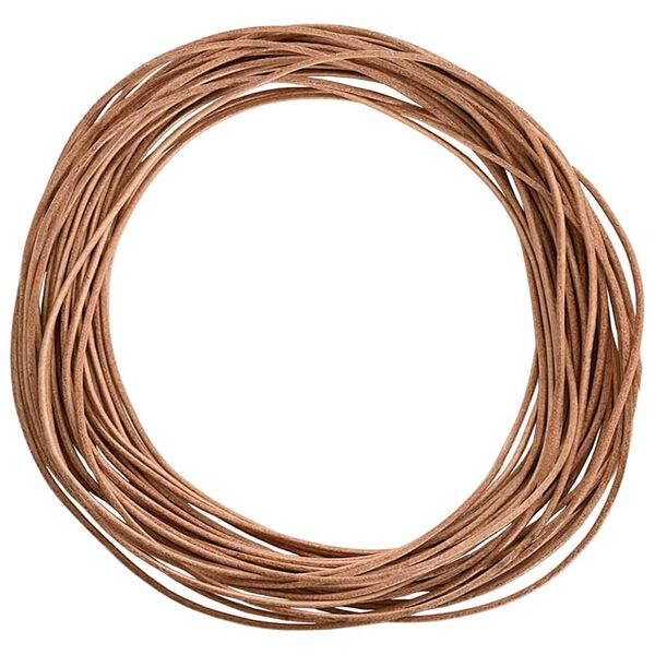 vidaXL Corde en Cuir Marron &Oslash;1 mm x 50 m Cuir