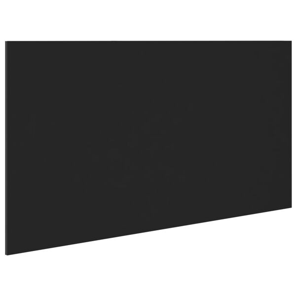 vidaXL T&ecirc;te de lit Noir 160x1,5x80 cm Bois d'ing&eacute;nierie