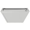 vidaXL Cache-pot de jardin Argent 35 x 35 x 15 cm Acier galvanis&eacute;