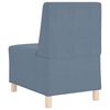 vidaXL Unit&eacute; de Sofa Modulaire Sans Accoudoirs 3 pcs Bleu