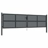 vidaXL Portail de jardin Anthracite 400 x 75 cm Acier