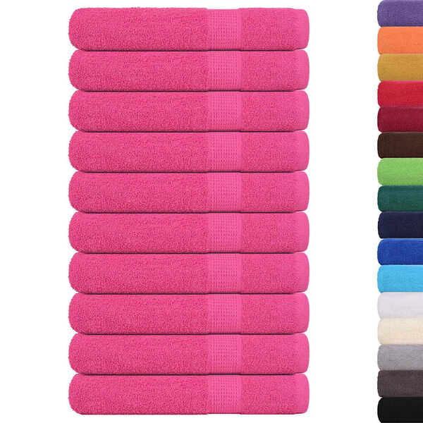 vidaXL Serviettes FROGN 10 pcs rose 100x200 cm 360 g/m&sup2;