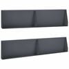vidaXL Mur de sout&egrave;nement 4 pc 100 x 12 x 50 cm Acier Anthracite