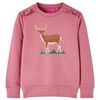Sweatshirt pour enfants framboise 104