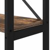 vidaXL &Eacute;tag&egrave;re Ch&ecirc;ne fum&eacute; 40 x 30 x 189,5 cm Bois d'ing&eacute;nierie