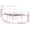 vidaXL Lit pour personne &acirc;g&eacute;e sans matelas 140x190 cm bois massif