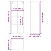 vidaXL Armoire suspendue avec stockage Ch&ecirc;ne fum&eacute; 40 x 29,5 x 100 cm