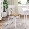 vidaXL Coussins de si&egrave;ge 4 pcs Vert gris 40 x 40 x 6 cm
