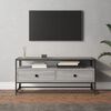 vidaXL Meuble TV sonoma gris 100x35x45 cm bois d'ing&eacute;nierie