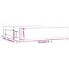 vidaXL Tiroirs de lit 2 pcs Noir Bois de pin massif