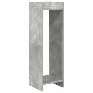 vidaXL Support de Plante Gris B&eacute;ton 30 x 30 x 100 cm Bois d&rsquo;ing&eacute;nierie