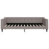 vidaXL Lit de jour avec gigogne sans matelas taupe 90x200 cm