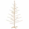 vidaXL Arbre de No&euml;l en bois Naturel 210 cm Bois de pin massif