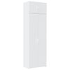 vidaXL Armoire de rangement blanc 70x42,5x225 cm bois d'ing&eacute;nierie