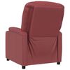 vidaXL Fauteuil inclinable Rouge bordeaux Similicuir
