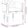 vidaXL Chaise &agrave; manger Gris fonc&eacute; Velours