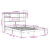 vidaXL Lit biblioth&egrave;que sans matelas 120x190 cm bois de pin massif