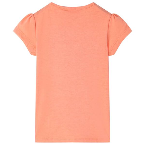 T-shirt enfants orange n&eacute;on 128