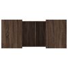 vidaXL Table basse ch&ecirc;ne marron 80x55x40 cm bois d'ing&eacute;nierie