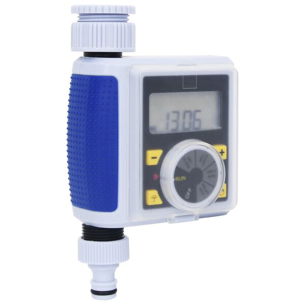 vidaXL Minuterie d'arrosage num&eacute;rique &agrave; sortie et capteur d'humidit&eacute;