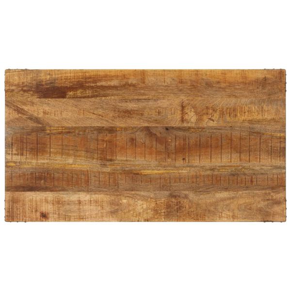 vidaXL Table &agrave; d&icirc;ner 110x60x76 cm Bois de manguier massif