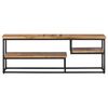 vidaXL Meuble TV 110x30x39 cm teck massif r&eacute;cup&eacute;r&eacute;