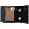 vidaXL Table de chevet Noir brillant 30,5x30x30 cm Bois d'ing&eacute;nierie