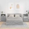 vidaXL Tables de chevet avec tiroir 2 pcs Gris Sonoma 40 x 30 x 467 cm